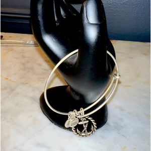 Alex and Ani Anchor Silver Charm Bracelet